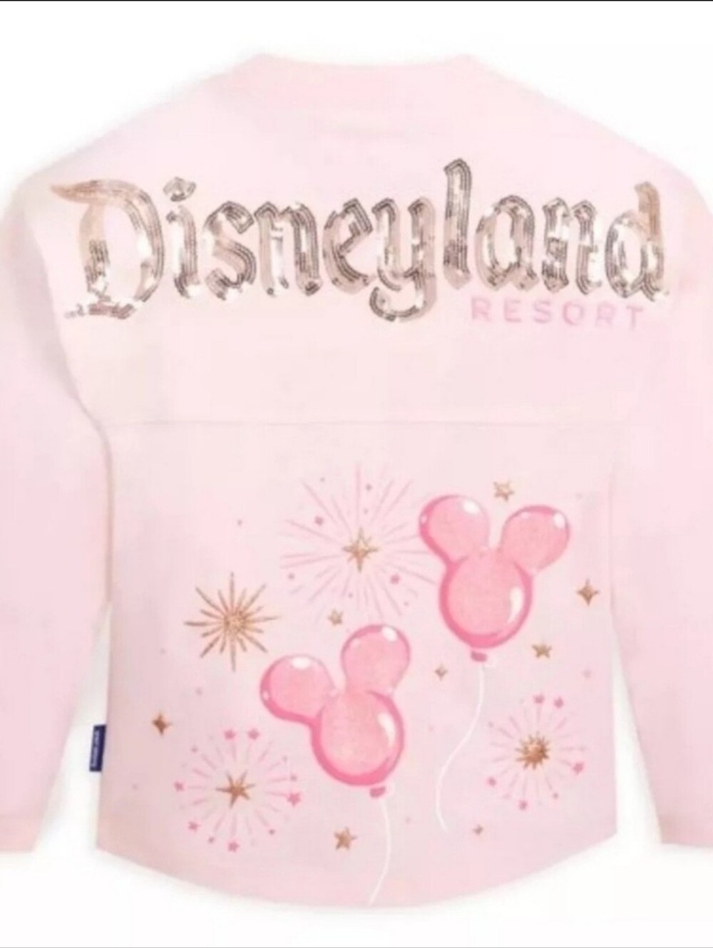 DisneyParks Disneyland Pink Sequined Balloons Spirit Jersey Adult Size XXL NWT